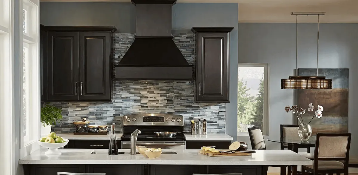 Kitchen cabinet painting and refinishing in a modern kitchen in Knoxville, TN